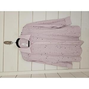 NWT Wynne Collection XL lavender purple blouse with eyelet details